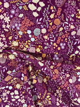 Blooming Ground Five by Maureen Cracknell- Floral Rayon (Magenta)