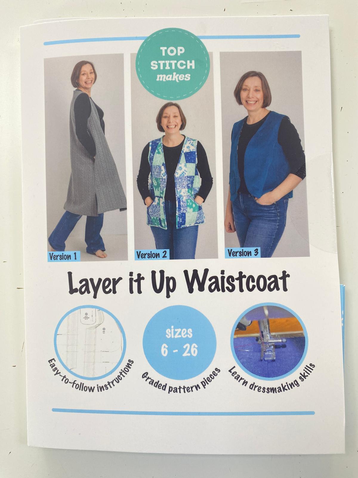 Top Stitch Makes - Layer it Up Waistcoast