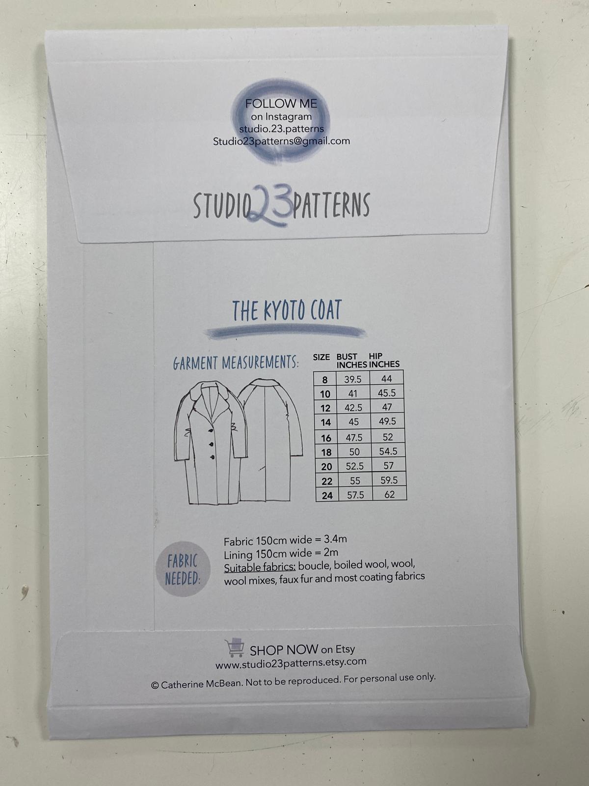 Studio 23 Patterns - The Kyoto Coat