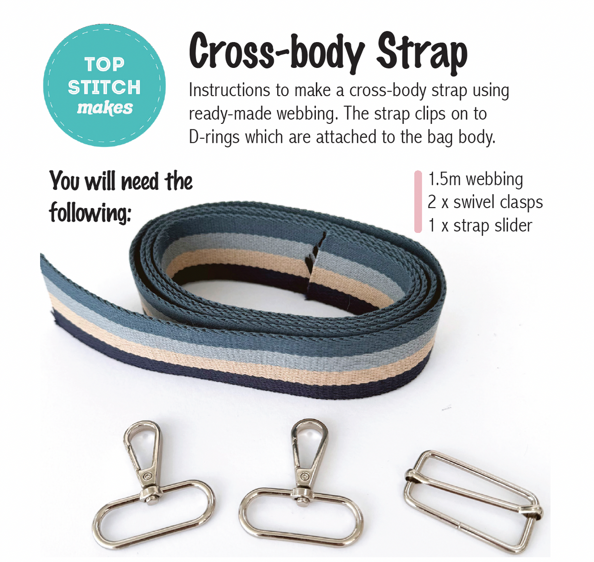 Cross-body Strap Instructions - PDF Download
