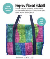 Improv Pieced Holdall Pattern by Top Stitch Makes