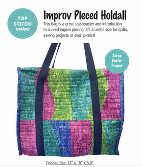Top Stitch Makes Improv Pieced Holdall Bag Making Kit