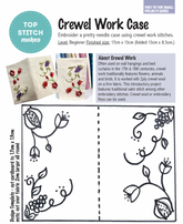 Top Stitch Makes - Crewel Work Needle Case