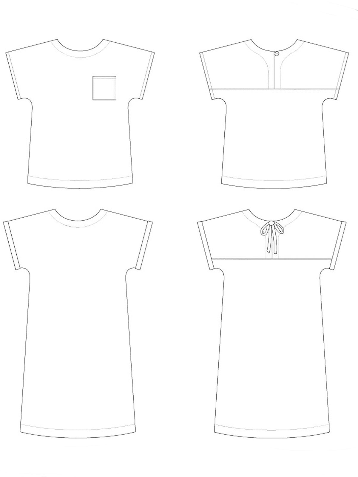 Tilly and the Buttons - Stevie - Tunic Dress or Top (No 1020)