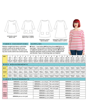 Tilly and the Buttons - Coco - Breton Dress or Top (No 1003)
