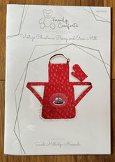 Family Comforts Creative Designs - Vintage Christmas Pinny & Oven Mitt