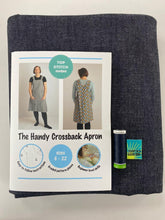 Top Stitch Makes - The Handy Crossback Apron Making Kit - (Black Denim)