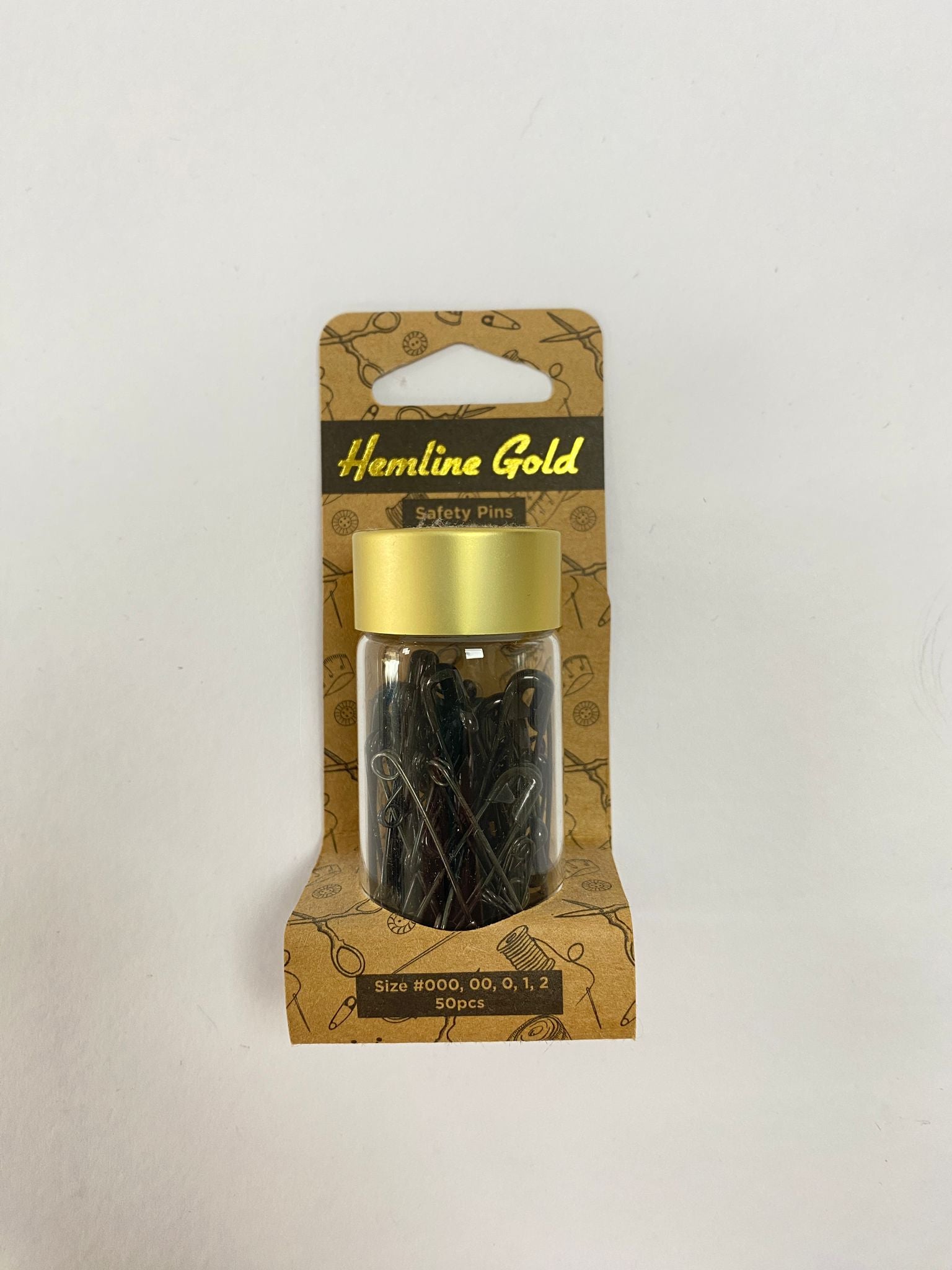 Hemline Gold Safety Pins
