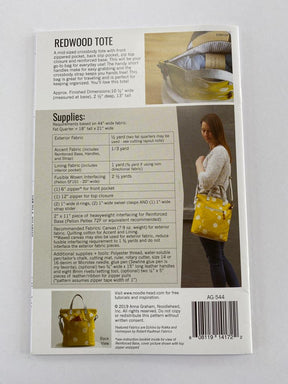 Redwood Tote Bag Making Pattern by Noodlehead.