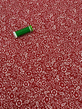 Floral Cotton Poplin (Red & White)