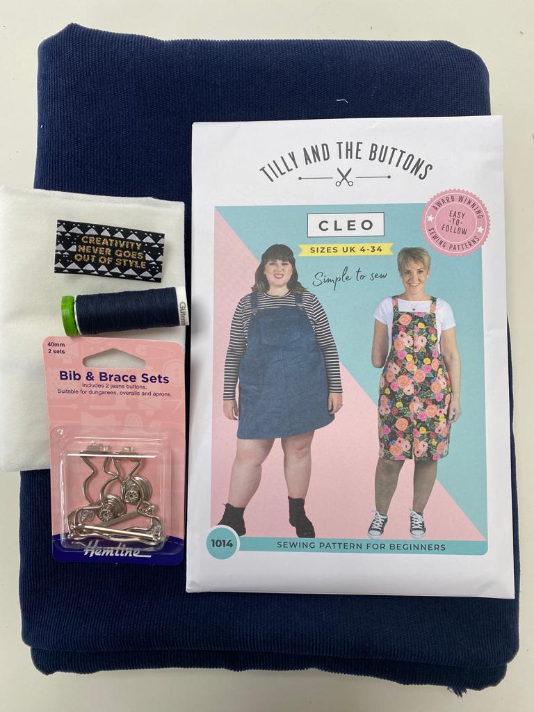 Complete Dress Making Kit - Cleo (Navy)