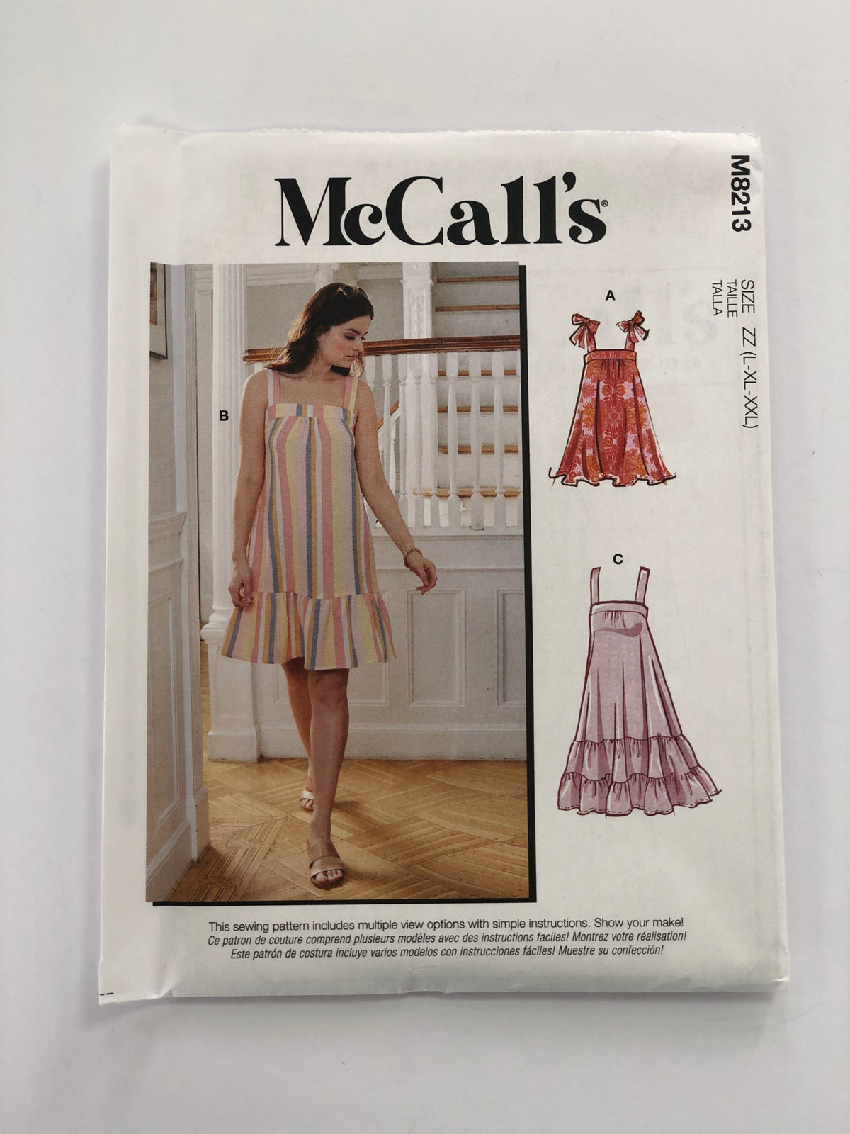 McCall's M8213 - Tiered Summer Dress with Straps