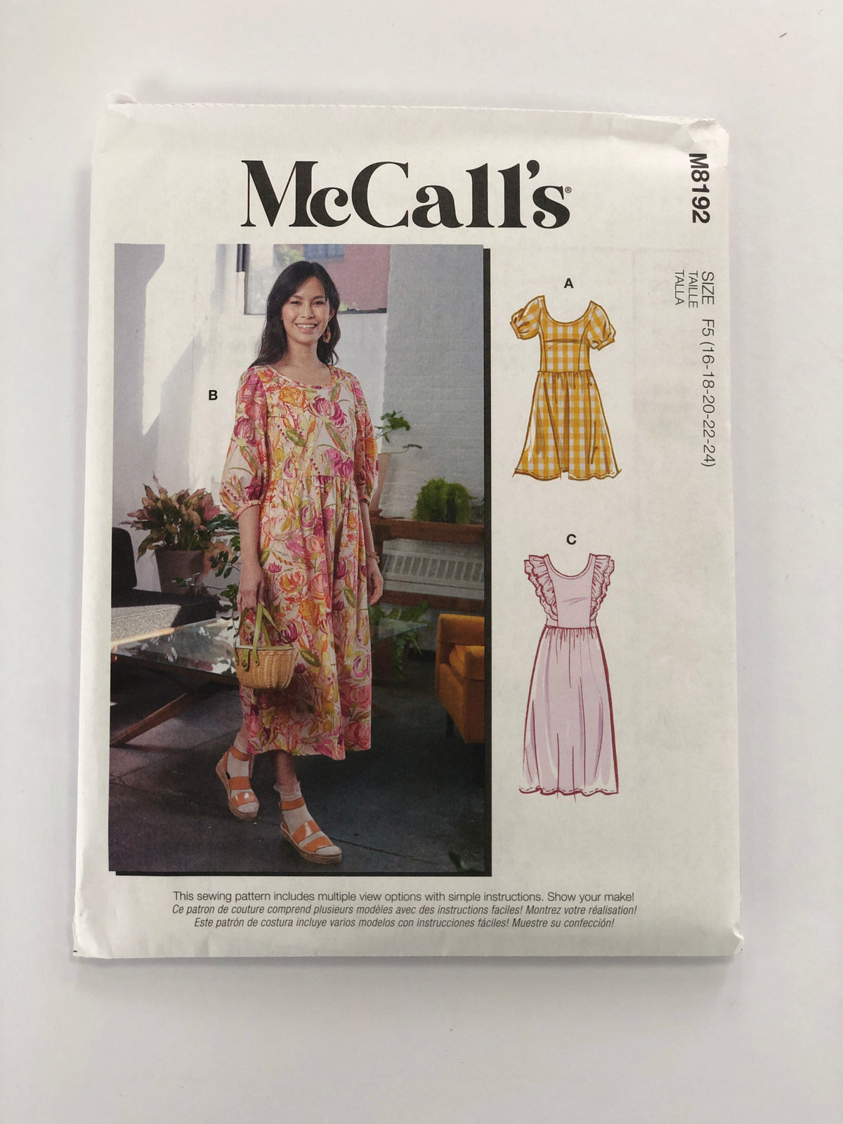 McCall's M8192 - Loose Fit Dress