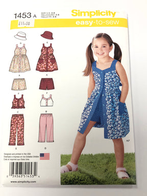 Simplicity S1453 -  Sundress, Top, Shorts and Sun Hat