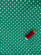 Bright Green Polkadot Viscose