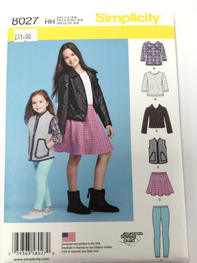 Simplicity S8027 - Girl's Complete Outfit: