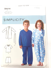 Simplicity S9214 - Child's Dressing Gown, Onesie, Pyjama Set
